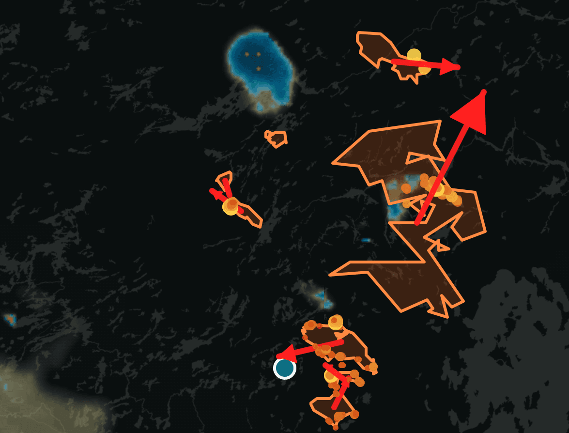 Pointed Storm Recon's new wildfire rendering engine at the Ontario fires and it worked right out the gate. Decided to add Canadian alerts and air quality readings to the app. Coming soon!