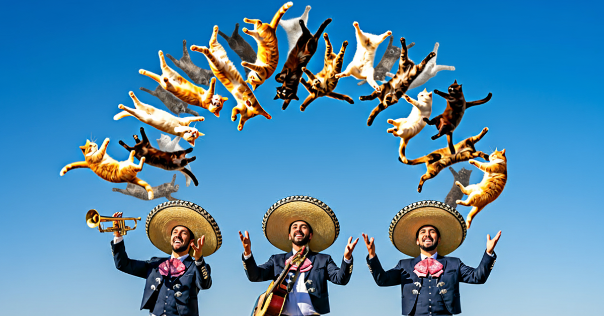 Mexican Cat Juggling